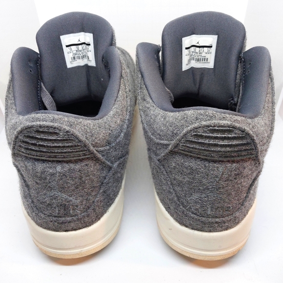 NIKE AIR JORDAN 3 - WOOL - SIZE-11 - Picture 4 of 6